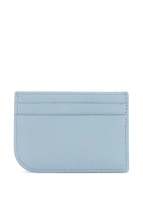 Portacarte In Pelle Azzurra Con Logo Argentato ALEXANDER MCQUEEN | 813545-1VDCC4900